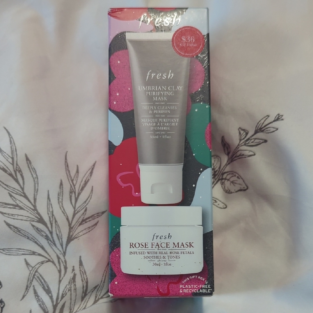 Fresh Skincare Duo: Umbrian Clay and Rose Masks